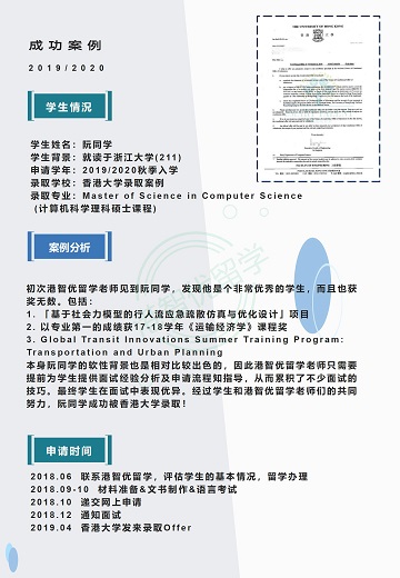 港智優(yōu)留學(xué)offer | 香港大學(xué)計算機(jī)科學(xué)理科碩士